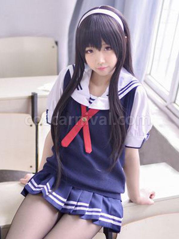 長いロリータ ウィッグ黒耐熱ファイバー ロリータ ヘア ウィッグ coscarnival