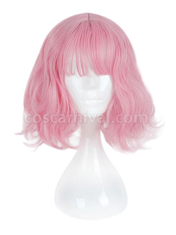 Harajuku Lolita Wig Blunt Fringe Natural Wave Pink Lolita Wig 