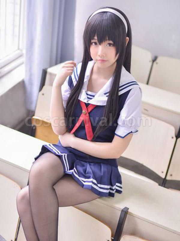 長いロリータ ウィッグ黒耐熱ファイバー ロリータ ヘア ウィッグ coscarnival