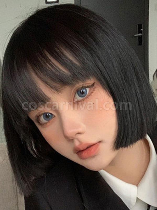 ROCOCO スタイル ロリータ ウィッグ ショート 耐熱ファイバー グレー ロリータ アクセサリー cocarnival