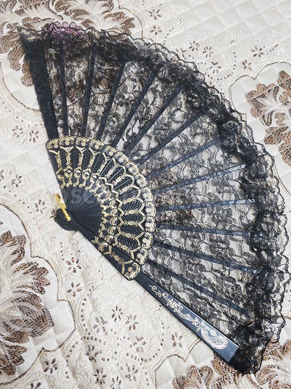 Black Lolita Accessories Lace Poly Cotton Blend Accessory Miscellaneous coscarnival
