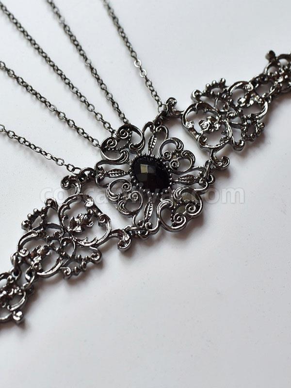 Gothic Lolita Accessories Black Chains Polyester Accessory Miscellaneous coscarnival