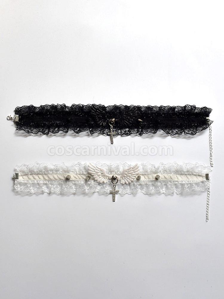 Gothic Lolita Accessories Black Lace Choker Polyester Miscellaneous coscarnival
