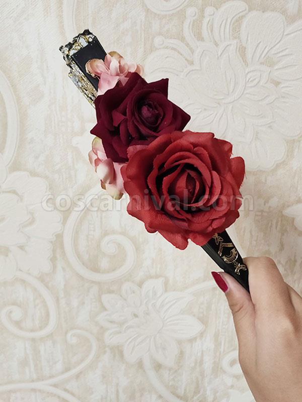 Black Lolita Accessories Flowers Poly Cotton Blend Accessory Miscellaneous coscarnival
