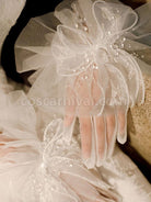 Sweet Lolita Accessories White Bows?Rhinestones Accessory Polyester Fiber Miscellaneous coscarnival