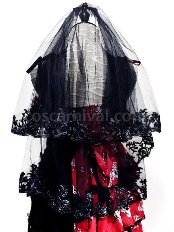 Gothic Lolita Accessories Black Lace Lace Headwear Polyester Fiber Miscellaneous coscarnival