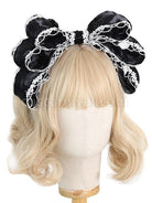 ROCOCO Style Lolita Accessories Pink Lace?Bows Headwear Polyester Fiber Miscellaneous coscarnival