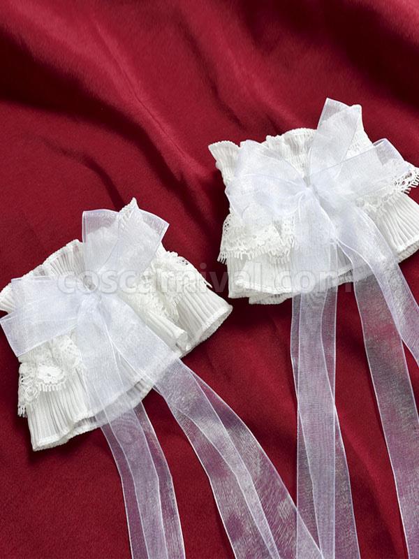 ROCOCO Style Lolita Accessories White Lace?Bows Polyester Fiber Oversleeves Lace Miscellaneous coscarnival