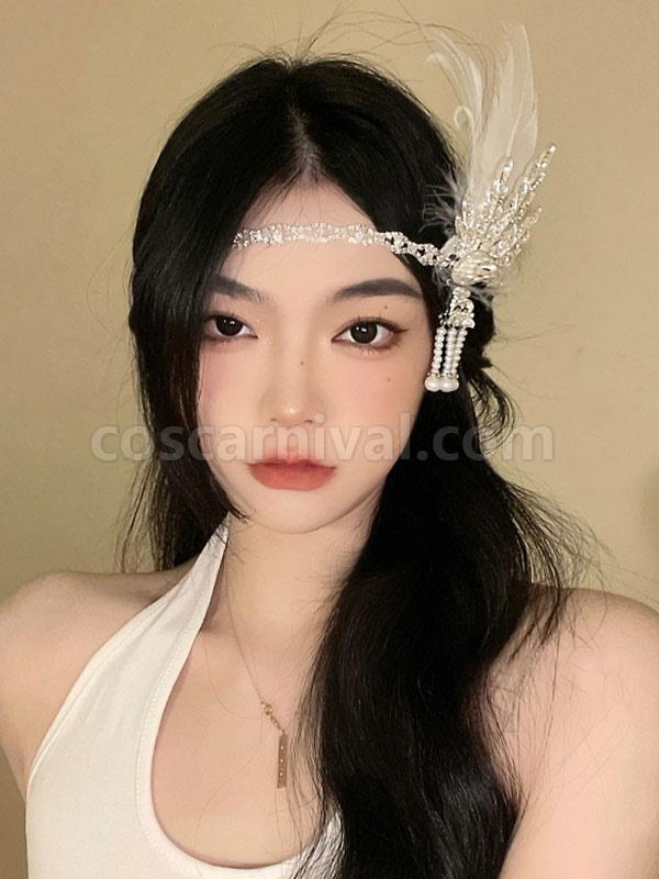 ROCOCO Style Lolita Accessories White Chains Headwear Miscellaneous coscarnival