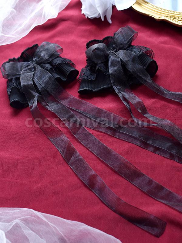 ROCOCO Style Lolita Accessories White Lace?Bows Polyester Fiber Oversleeves Lace Miscellaneous coscarnival