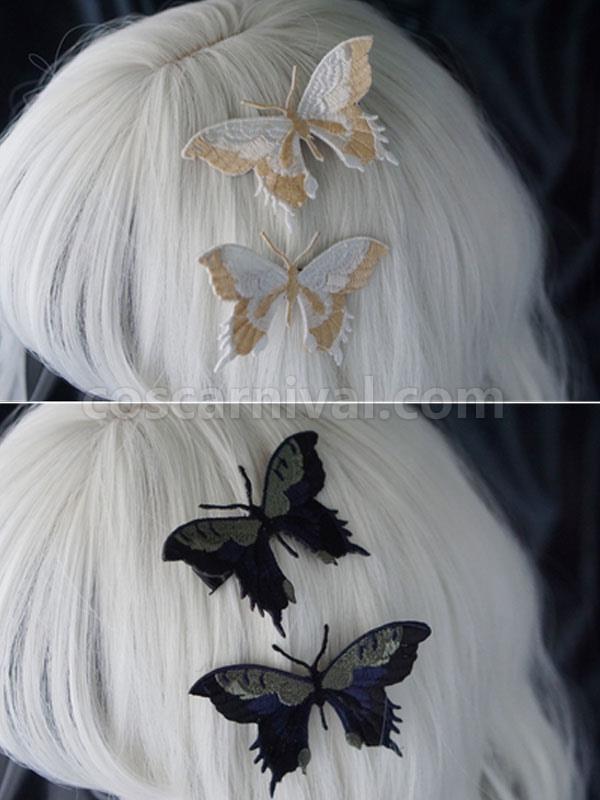 Gothic Lolita Accessories White Butterfly Metal Headwear Miscellaneous coscarnival