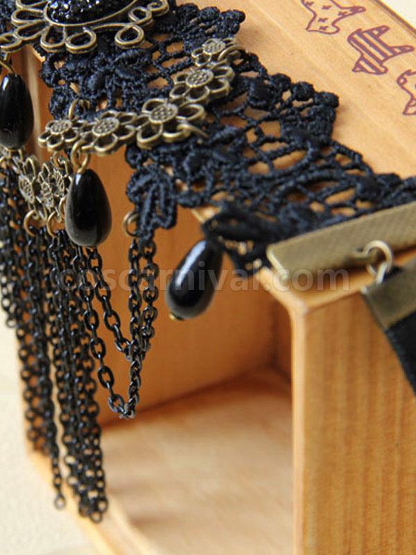 Gothic Lolita Accessories Black Accessory Polyester Miscellaneous coscarnival