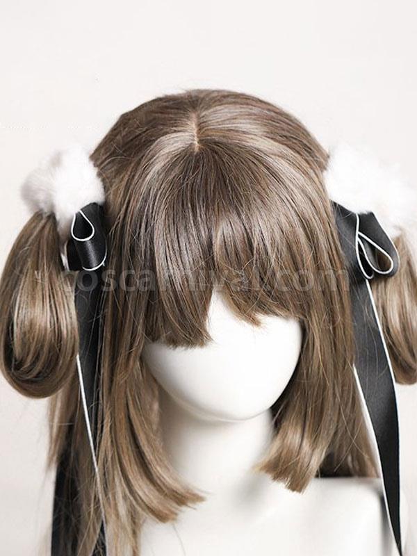 Chinese Style Lolita Accessories Black Bows Polyester Headwear Miscellaneous coscarnival