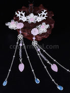Chinese Style Lolita Accessories Green Flowers Headwear Miscellaneous coscarnival