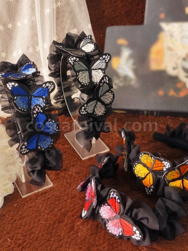 Gothic Lolita Accessories Red Bows Accessory Polyester Fiber Miscellaneous coscarnival
