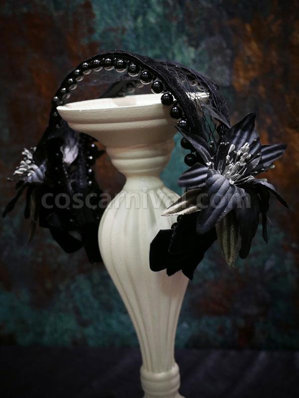 Steampunk Lolita Accessories Black Bows Headwear Polyester Miscellaneous coscarnival