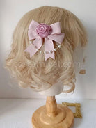 Sweet Lolita Accessories Pink Bows Headwear Polyester Miscellaneous coscarnival