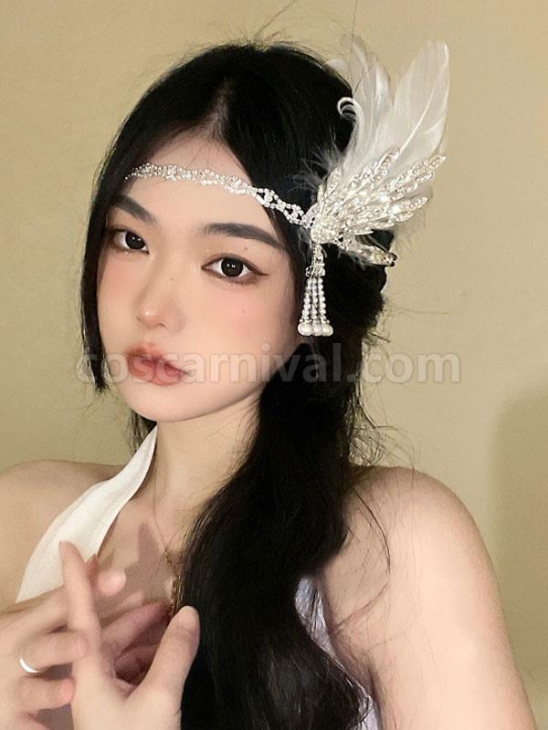 ROCOCO Style Lolita Accessories White Chains Headwear Miscellaneous coscarnival