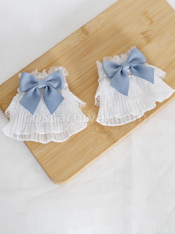 Sweet Lolita Accessories Pink Bows Oversleeves Polyester Fiber Miscellaneous coscarnival
