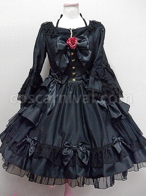 Long-Sleeve-Bow-Lace-Ruffles-Classic-Lolita-Dress-coscarnival-821