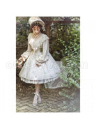Look-For-Flower-Letter-Paper-Series-OP-Light-Yellow-Pearl-Chiffon-Elegant-Printing-Classic-Lolita-Long-Sleeve-Dress-coscarnival-30