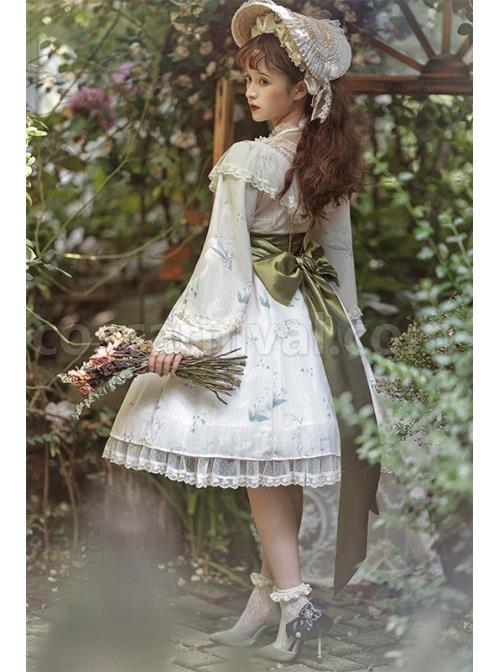 Look-For-Flower-Letter-Paper-Series-OP-Light-Yellow-Pearl-Chiffon-Elegant-Printing-Classic-Lolita-Long-Sleeve-Dress-coscarnival-53