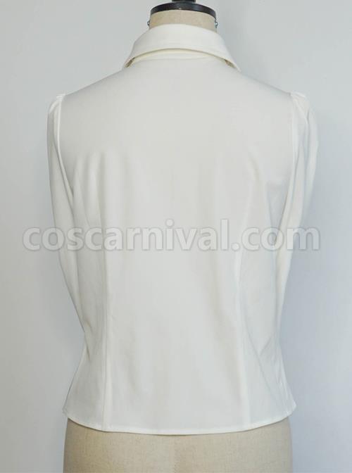 Love And Death Series Peaked Lapel Puff Sleeves Lolita Shirt coscarnival