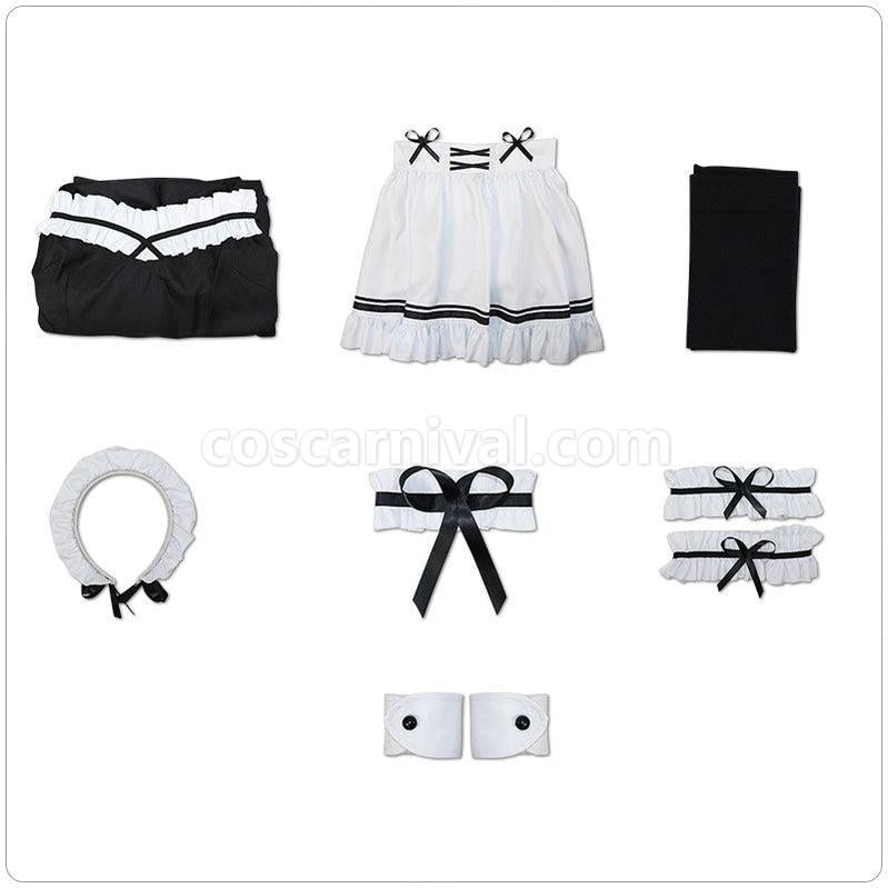 Love Nikki Dress Up Queen Lolita Dress Maid Cosplay Costumes coscarnival011112081