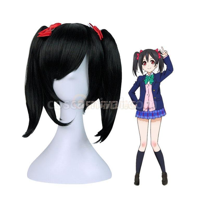LoveLive! Yazawa Nico Long Black Cosplay Wigs coscarnival011118456