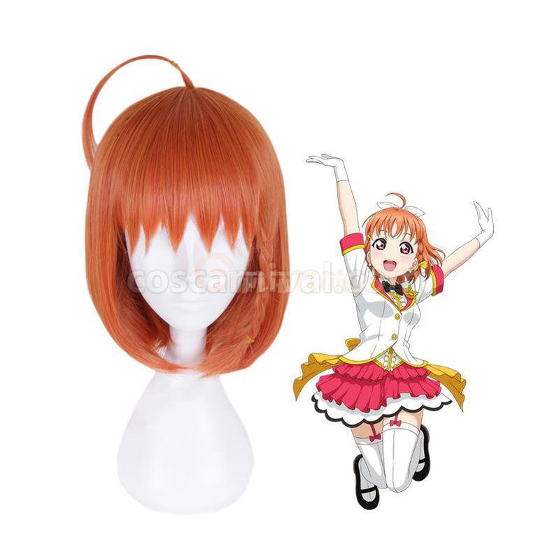 LoveLive!Sunshine!! Takami Chika Long Orange Cosplay Wigs coscarnival011118417