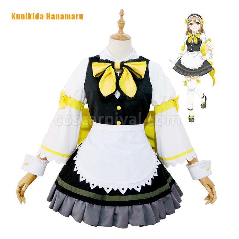 LoveLive!Sunshine!! Watanabe You and Aqours All Members Maid Uniform Cosplay Costume coscarnival011118282