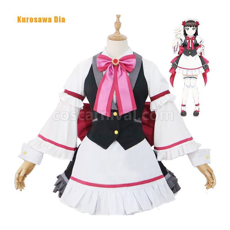 LoveLive!Sunshine!! Watanabe You and Aqours All Members Maid Uniform Cosplay Costume coscarnival011118288