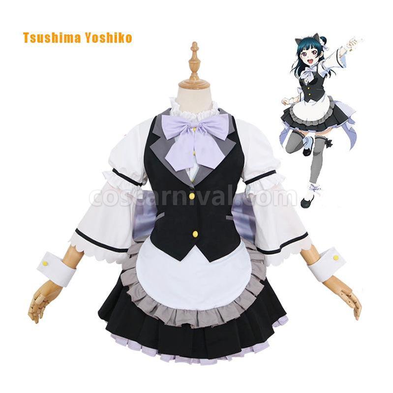 LoveLive!Sunshine!! Watanabe You and Aqours All Members Maid Uniform Cosplay Costume coscarnival011118313