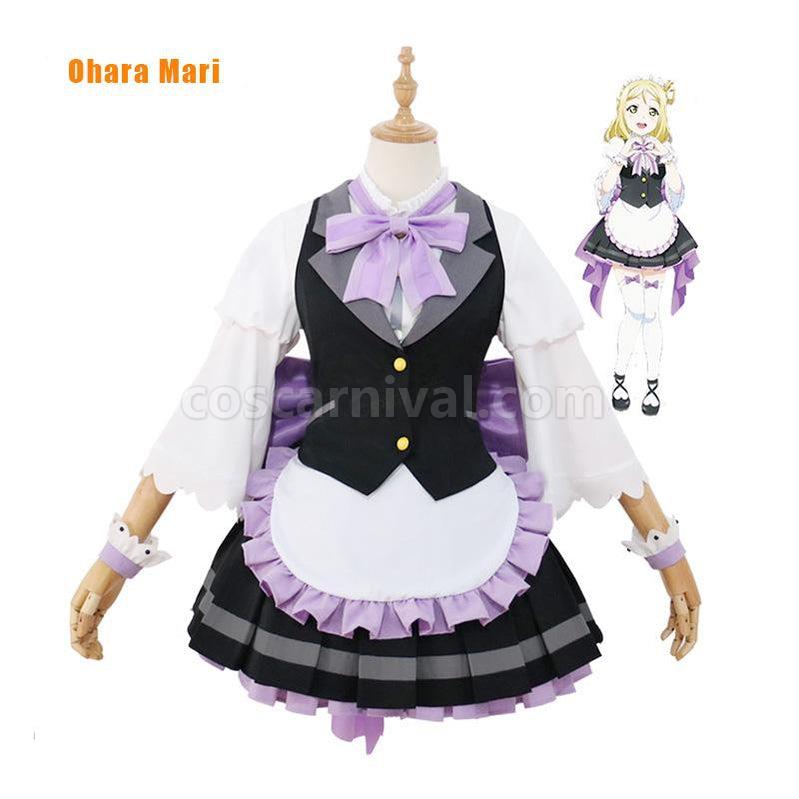 LoveLive!Sunshine!! Watanabe You and Aqours All Members Maid Uniform Cosplay Costume coscarnival011118331