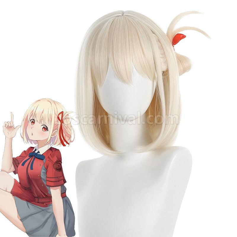 Lycoris Recoil Chisato Nishikigi Yellow Cosplay Wigs coscarnival01112498