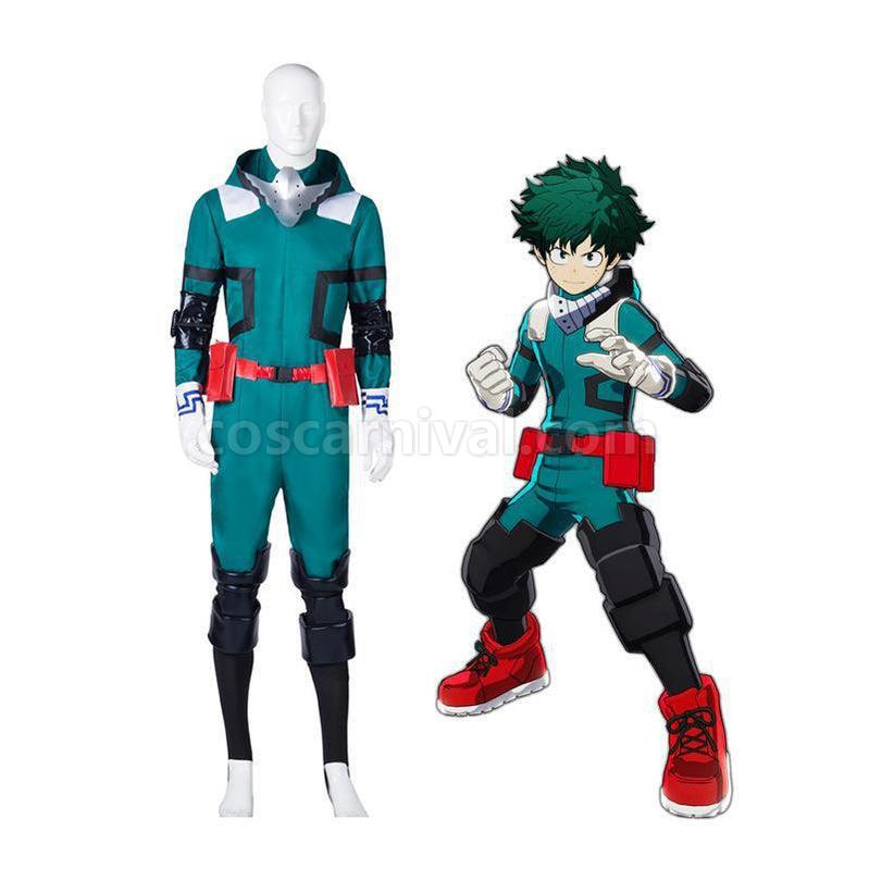 MHA My Hero Academia Midoriya Izuku Battle Suit Cosplay Costume, front view