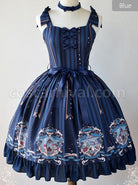 Magic-Tea-Party-Bedtime-Book-Series-Printing-JSK-Classic-Lolita-Sling-Dress-coscarnival-3755