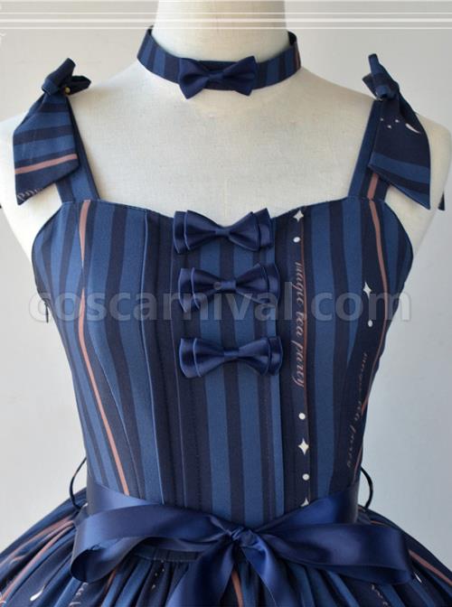 Magic-Tea-Party-Bedtime-Book-Series-Printing-JSK-Classic-Lolita-Sling-Dress-coscarnival-3775