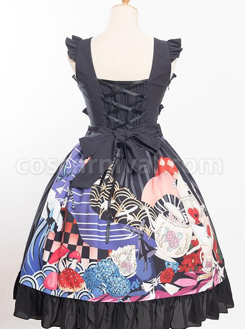 Magic-Tea-Party-Breeze-Alice-Series-JSK-Bowknot-Classic-Lolita-Sling-Dress-coscarnival-1249