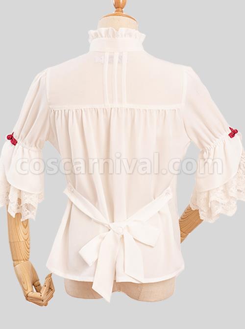 Magic Tea Party City Of Aurora Series Blouses Chinese Style Classic Lolita Short Sleeve Shirt coscarnival