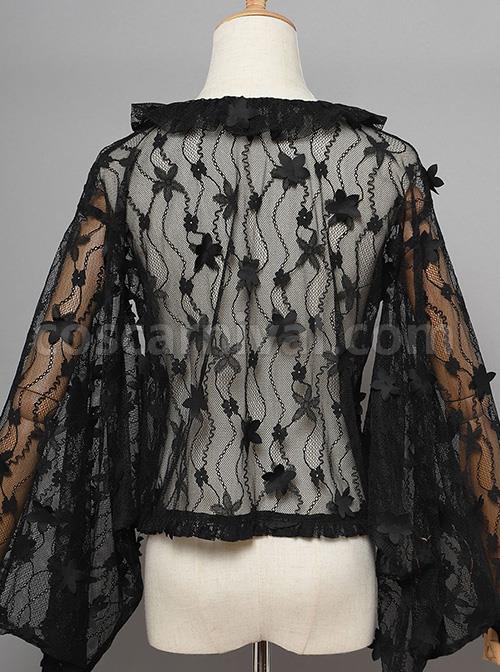 Magic Tea Party Fireworks Festival Series Lace Round Neck Classic Lolita Japanese Style Long Sleeve Shirt coscarnival