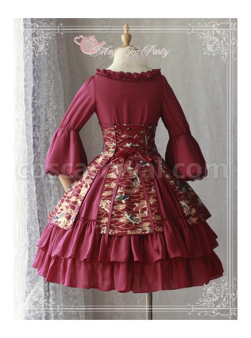 Magic-Tea-Party-Koi-Carp-Series-Qi-Lolita-Trumpet-Sleeve-Dress-coscarnival-4560