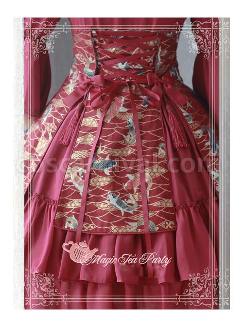 Magic-Tea-Party-Koi-Carp-Series-Qi-Lolita-Trumpet-Sleeve-Dress-coscarnival-4561