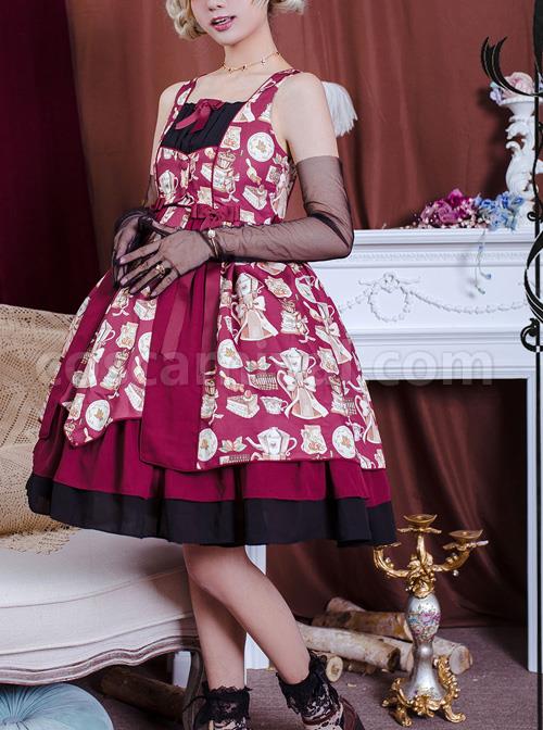 Magic-Tea-Party-Roasted-Coffee-Series-JSK-Classic-Lolita-Sling-Dress-coscarnival-1617