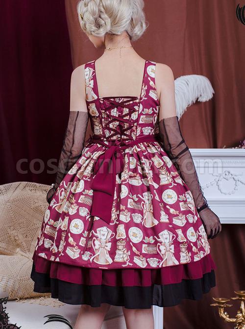 Magic-Tea-Party-Roasted-Coffee-Series-JSK-Classic-Lolita-Sling-Dress-coscarnival-1640