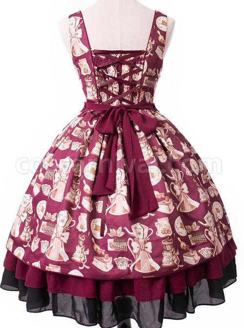 Magic-Tea-Party-Roasted-Coffee-Series-JSK-Classic-Lolita-Sling-Dress-coscarnival-1647