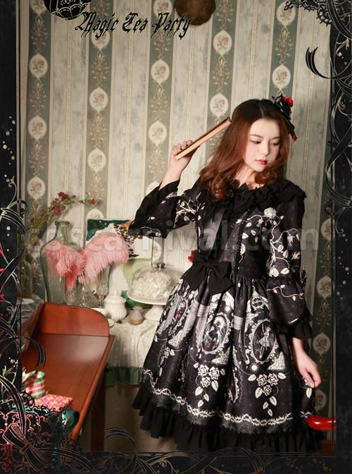 Magic-Tea-Party-Seven-Crimes-Series-Printing-Trumpet-Sleeve-Classic-Lolita-Dress-coscarnival-1609
