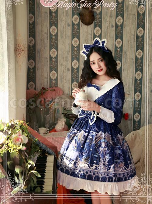 Magic-Tea-Party-Starry-Sky-City-Series-Printing-Long-Sleeve-Classic-Lolita-Dress-coscarnival-2574