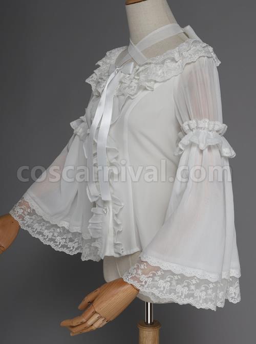 Magic Tea Party Swimming Fish Play Dream Series Classic Lolita Long Sleeve Shirt coscarnival