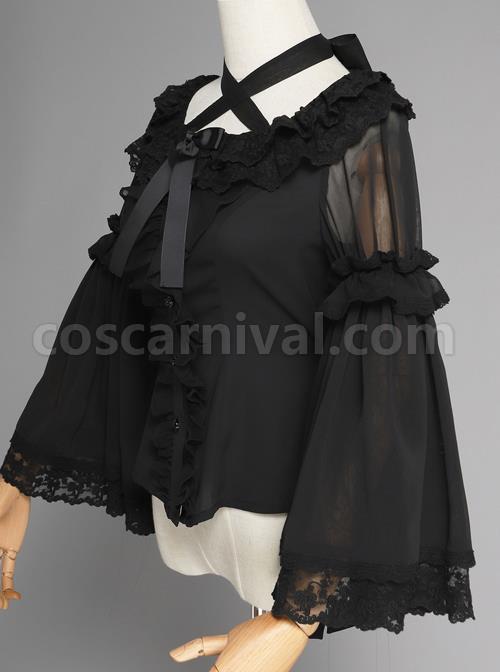 Magic Tea Party Swimming Fish Play Dream Series Classic Lolita Long Sleeve Shirt coscarnival